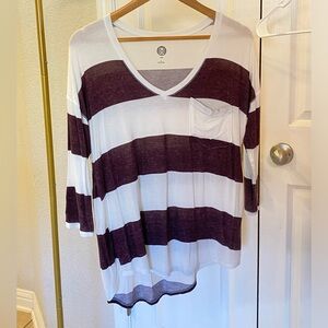 So Striped Knit Top